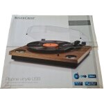Platine vinyle usb f1eb; f1f7; silvercrest 33 1 / 3 et 45 / 78 tr / min systeme wav & aux