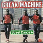 Pochette du 45 t vinyle de break machine  street dance . 1983. black scorpio