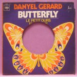 Pochette pour disque vinyle 45 tours - danyel gerard - butterfly / le petit ours en pel - c. b. s 5420 ... Pochette pour disque vinyle 45 tours - danyel gerard - butterfly / le petit ours en pel - c. b. s 5420 ...