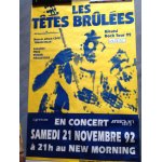 Poster  les ttes brles live 21 novembre 1992
