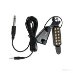 Pr de micro de guitare 12 trous, clip electrique sur le contrle du volume pour guitare acoustique