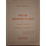 Prlude, sarabande et gigue de jean francaix pour trompette sib et piano, editions max esching