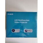 Projecteur imatek pj - b800 1200 lumens hdmi wifi lampe led dure de vie 20 000 h