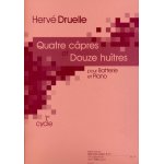 Quatre cpres et douze huitres pour batterie et piano