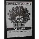 D. r. i. (dirty rotten imbeciles) - full speed ahead 1995 original concert blank tour poster - affiche ...