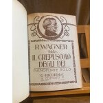 R. wagner crepuscule des dieux partition piano seul italienne editions ricordi