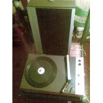 Radiola 633 - lectrophone mallette bois - mono - annes 70