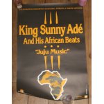 Rare affiche 40x60cm chanteur africain nigérien de musique juju d'origine yorubas king sunny abe and ... Rare affiche 40x60cm chanteur africain nigérien de musique juju d'origine yorubas king sunny abe and ...