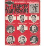 Rare partition andre verchuren , jean - paul mauric , jacques helian , aimable les fiancs d'auvergne ...