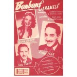 Rare partition belge annie cordy / zappy max / eddy green / bonbons caramels