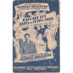 Rare partition feuillet georges brassens ballade des dames du temps jadis francois villon