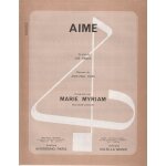 Rare partition marie myriam aime jean paul cara joe gracy