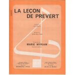 Rare partition marie myriam la leon de prvert jean paul cara joe gracy