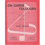 Rare partition marie myriam on garde toujours jean paul cara joe gracy