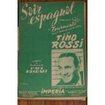 Rare partition tino rossi soir espagnol du film tourments