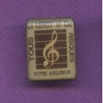 Rare pins musique cle de sol assurance leroy d460