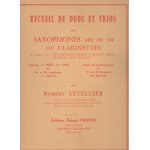 Recueil de duos et trios pour saxophones mi b ou sib ou clarinettes