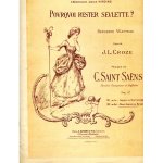 Pourquoi rester sevlette? po�sie de croze musique de saint saens