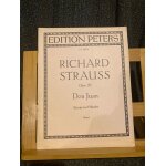 Richard strauss don juan opus 20 partition pour piano o. singer ed. peters 4193a