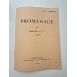 Robert cl�risse, promenade pour clarinette sib et piano - ed. leduc