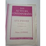 Robert cl�risse, sylphide pour clarinette sib et piano - ed. philippo et combre