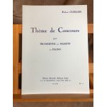 Robert clrisse thme de concours pour trombone ou basson et piano ed. leduc