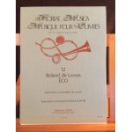 Roland de lassus eco canon pour deux ensembles de cuivres partition editions leduc