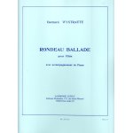 Rondeau ballade pour flute & piano bernard wystraete ed a. leduc niveau pr�paratoire