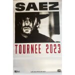 Saez - tourne 2023 - 80x120cm - affiche / poster envoi en tube