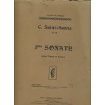 Saint saens 1ere sonate op 75 pour piano et violon