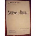 Samson et dalila opéra en trois actes de ferdinad lemaire partition piano seul leon roques Samson et dalila opéra en trois actes de ferdinad lemaire partition piano seul leon roques