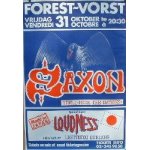 Saxon - affiche musique / concert / poster