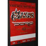 Saxon - saxon & doro + guests - xmas metal 03' concert blank tour poster - affiche / poster envoi en ...