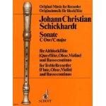 Schickhardt j. c. (1682 - 1762) partitions fl�te a bec et piano / partitions hautbois et piano / partitions ...