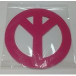 Set feutrines dj pour vinyl  peace & love  rose