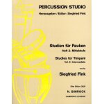 Siegfried fink studies for timpani etudes vol. 2 pour: timbales Siegfried fink studies for timpani etudes vol. 2 pour: timbales