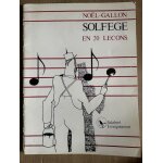 Solf�ge en 20 le�ons - no�l gallon - avec accompagnement piano - editions salabert