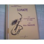 Sonate pour saxophone baryton et piano d'alain margoni
