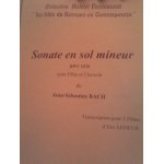 Sonate en sol mineur bwv 1020 fl�te et clavecin