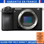 Sony alpha 6700 ( a6700 ) boitier nu + guide pdf mcz direct '20 techniques pour reussir vos photos