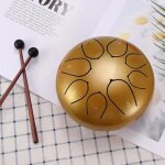 Steel - drum - tambour dacier - pan - steelpan 6 tongue drum acier tambour langue handpan g mineur 8 ...