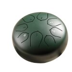 Steel tongue drum 6 pouces 5 tune 8 notes handheld tank ethereal hand pan musical percussion instruments, ...