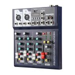 Table de mixage son - 4 canaux - dj console de mixage - avec fx reverb delay - tabl mixag dj pro audio ...