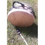 Tambour chamanique double peau 35 cm