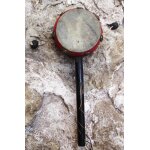 Tambourin africain a main en bois et peau Tambourin africain a main en bois et peau