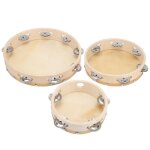 Tambourin tambour, tambourin a main en bois de vachette, léger pour percussion musicale Tambourin tambour, tambourin a main en bois de vachette, léger pour percussion musicale