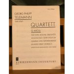 Telemann quatuor sol mineur fl�te violon violoncelle basse continue zimmermann