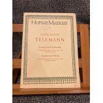 Telemann sonaten und spielst�cke partition instrument m�lodique et basse continue hortus musicus n7