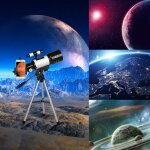 Telescope astronomique grand angle 150x telescope d'observation lunaire monoculaire pour debutant