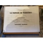 Th�odore blangini la fanfare de verri�res quadrille piano 4 mains ed. heu